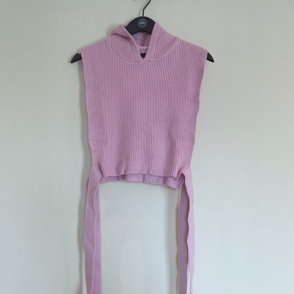 MAJE KNIT COLLAR WITH HOOD - Picture 3 of 9